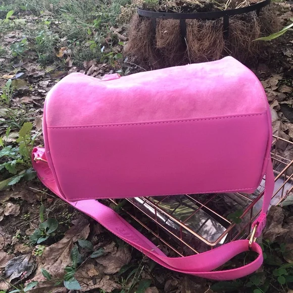 NWT Juicy Couture Obsession Satchel Juicy Pink Velour - Picture 5 of 8